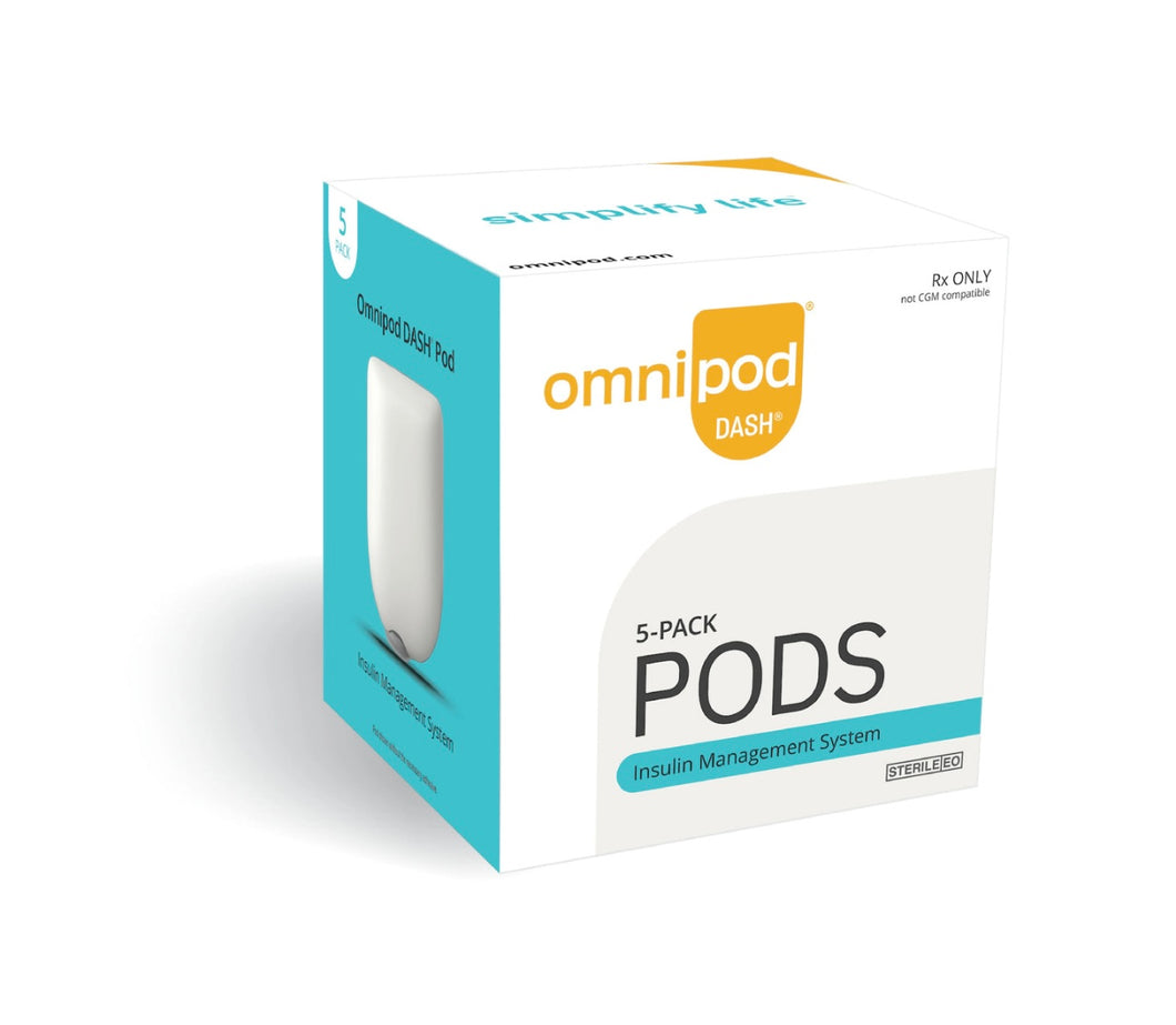 Omnipod Dash Pods box of 5 2026 exp