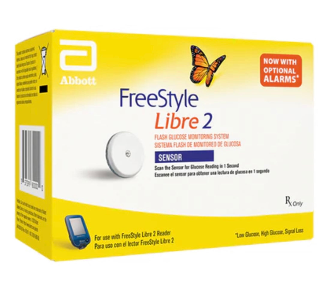 Freestyle libre 2 sensor 2025-07 exp 2 BOXES